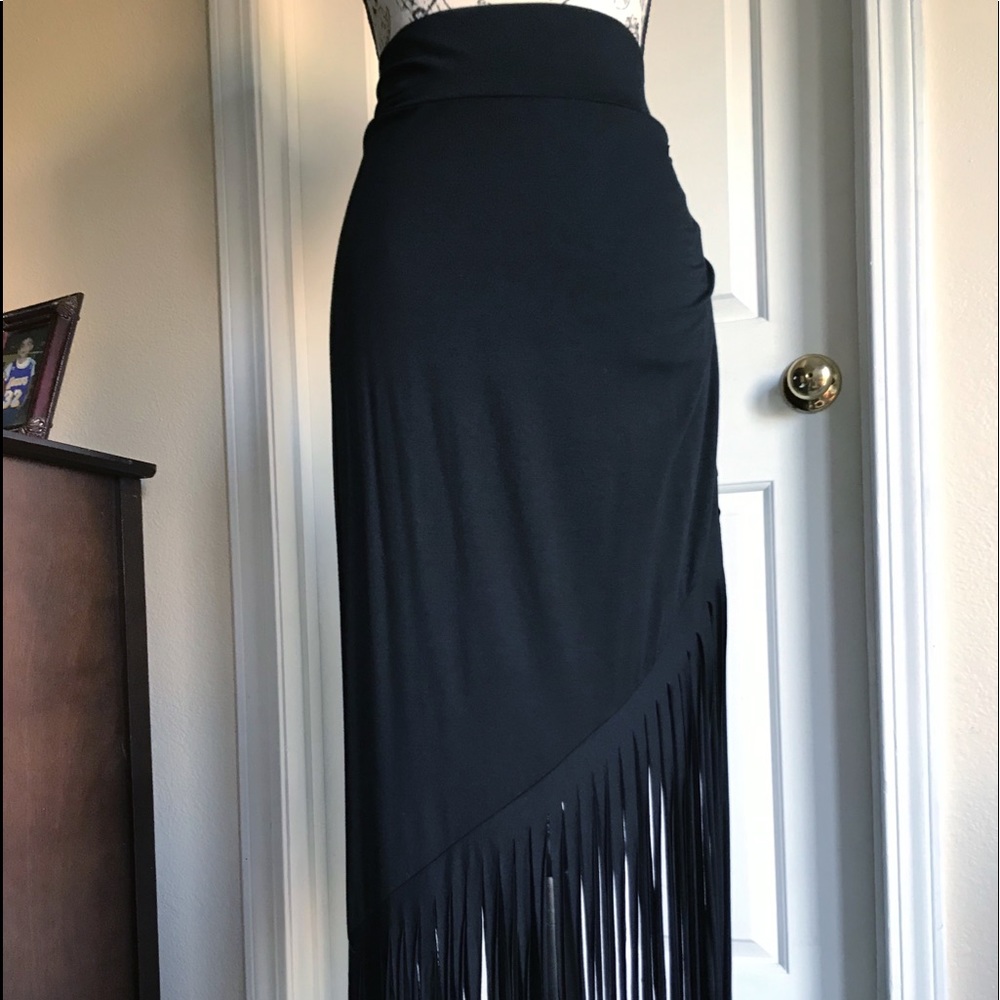 Cowgirl Justice Black Tassel Skirt